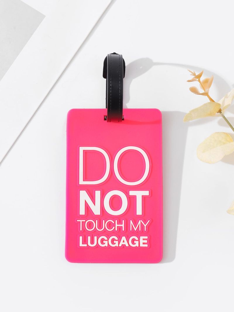 Letter Pattern Luggage Tag For Travel