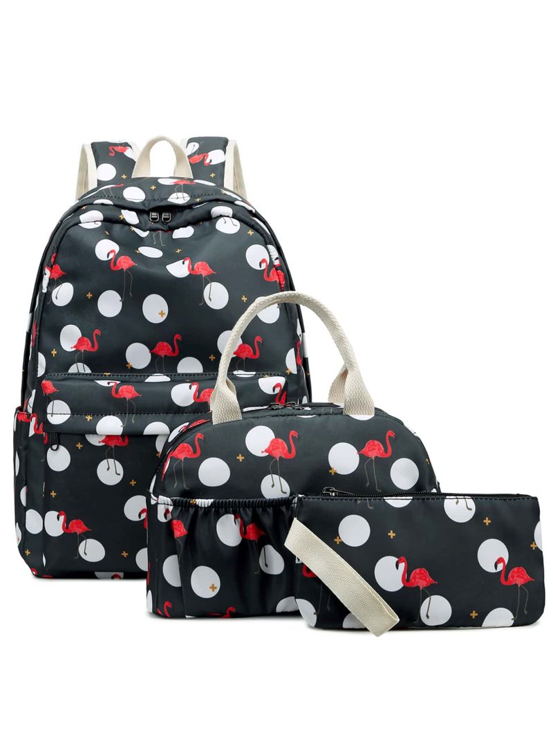 3pcs Bag Sets Backpack Satchel Wristlet Bag