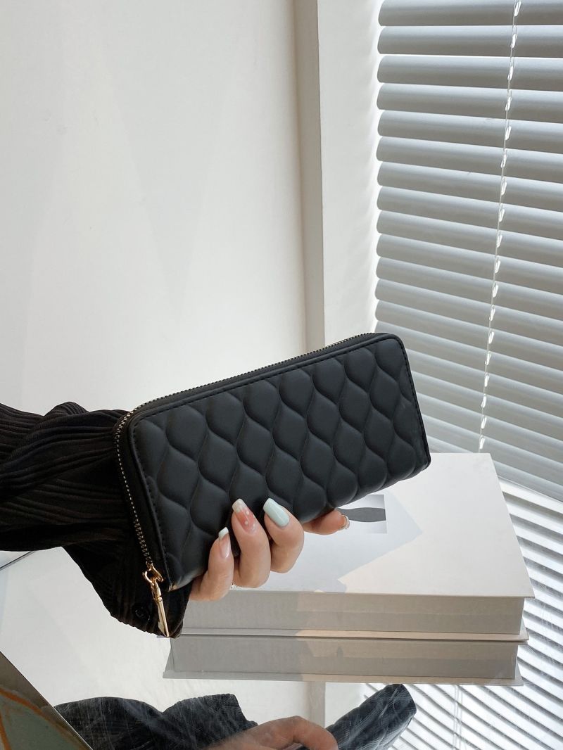 Quilted Long Wallet Zipper Around