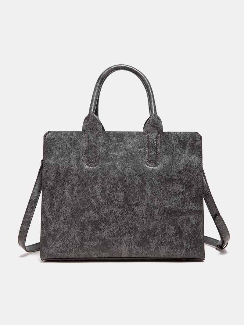 Small Top Handle Bag Gray Minimalist For Daily