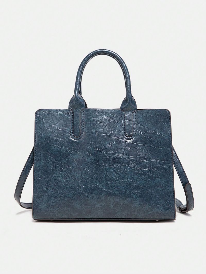 Small Top Handle Bag Gray Minimalist For Daily