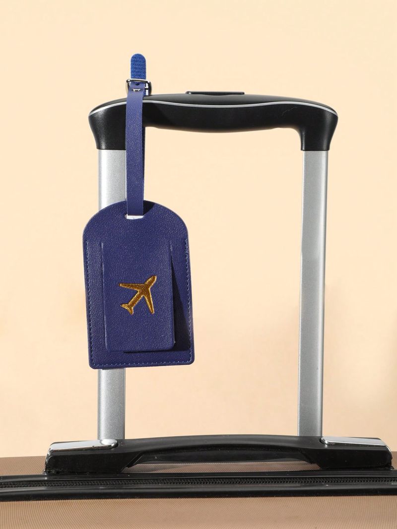 Plane Pattern Luggage Tag PU