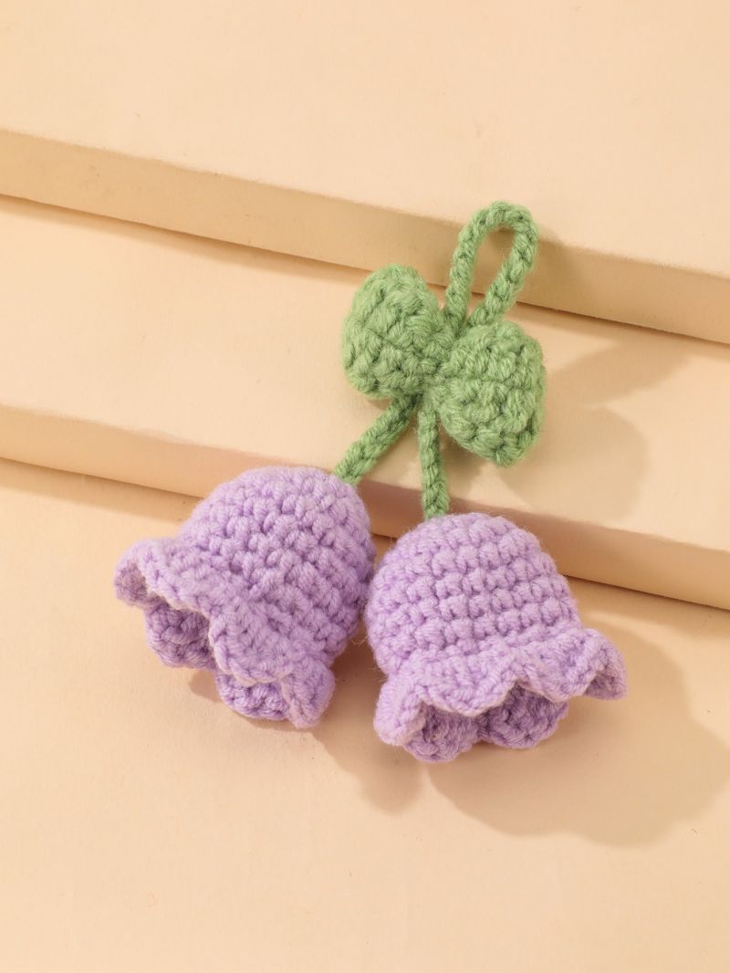 Crochet Flower Decor Bag Charm