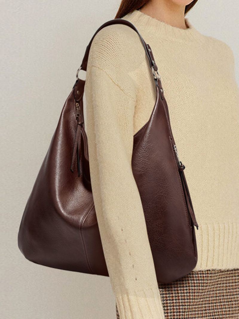 Women Handbag Fashion Oversized Shoulder Bag Girls Hobo Bag Pu Vintage Bag