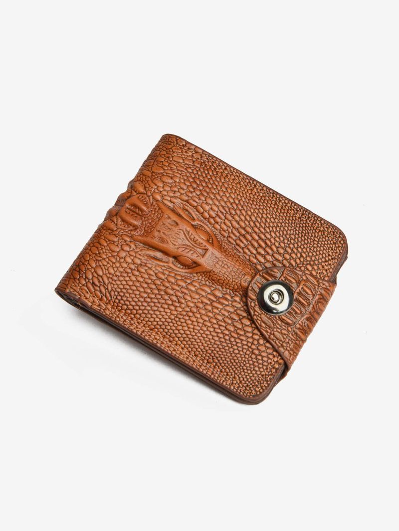 Crocodile Embossed Small Wallet Bifold