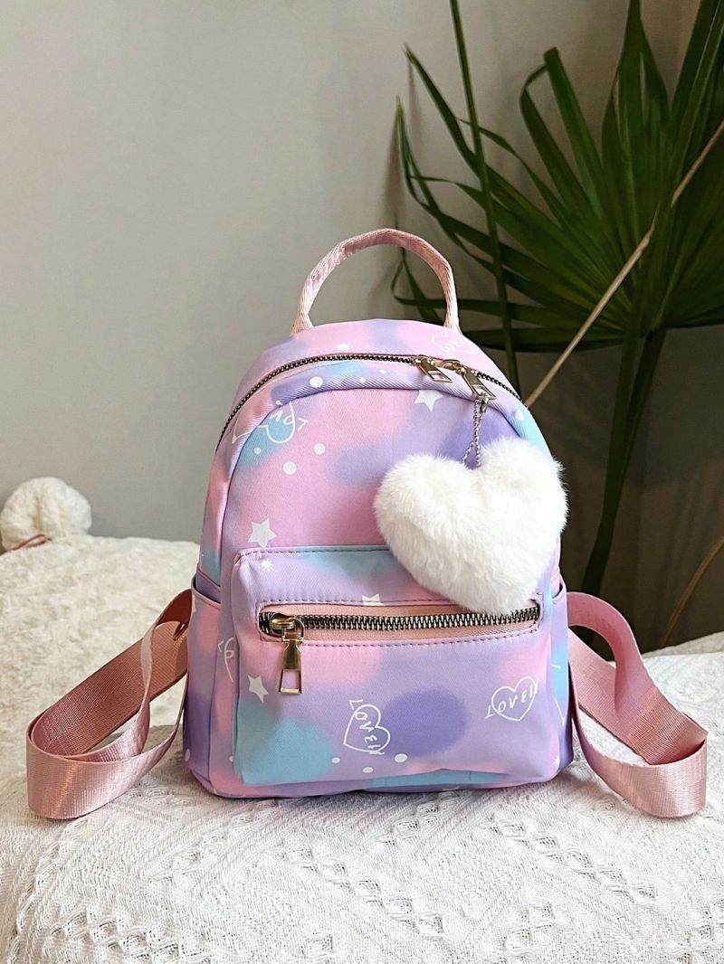 Colorblock Classic Backpack Classic Backpack With Heart Bag Charm