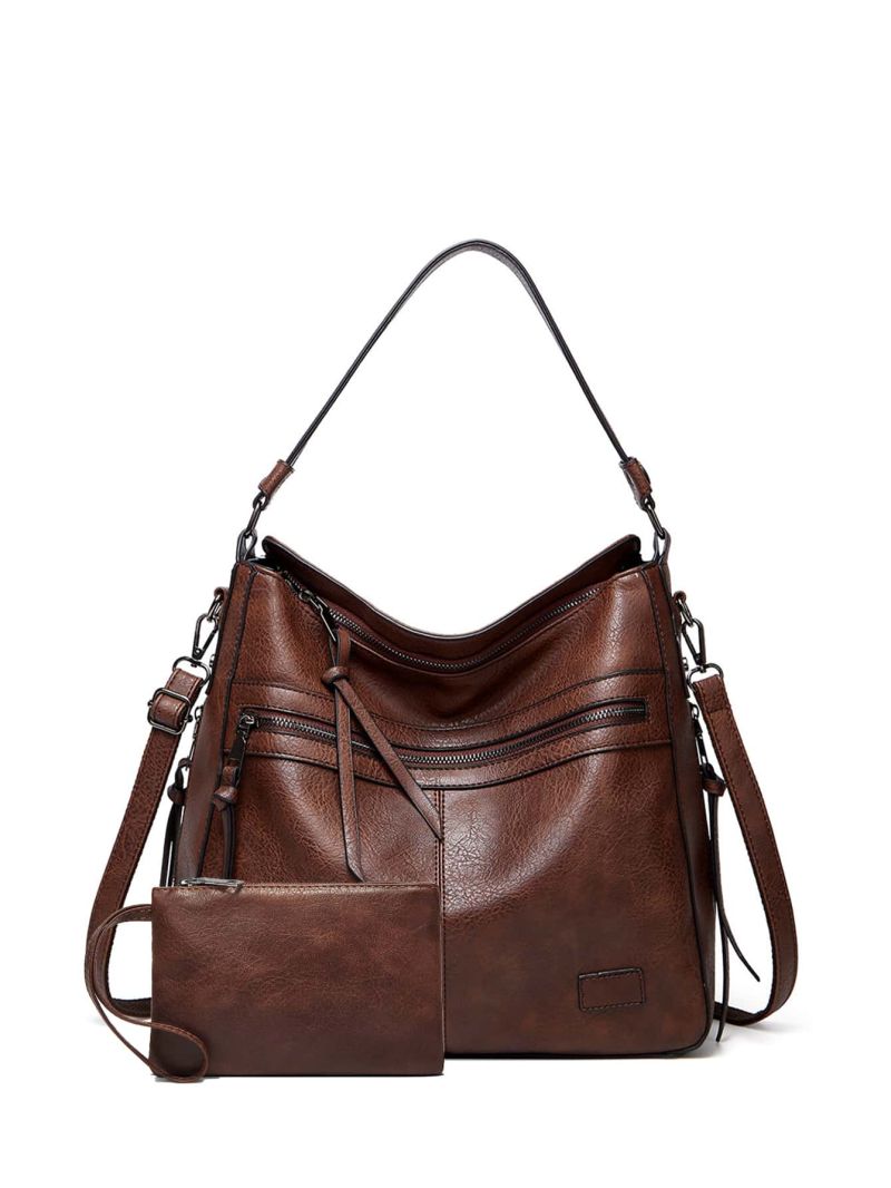 Minimalist Hobo Bag With Wristlet Bag Vintage