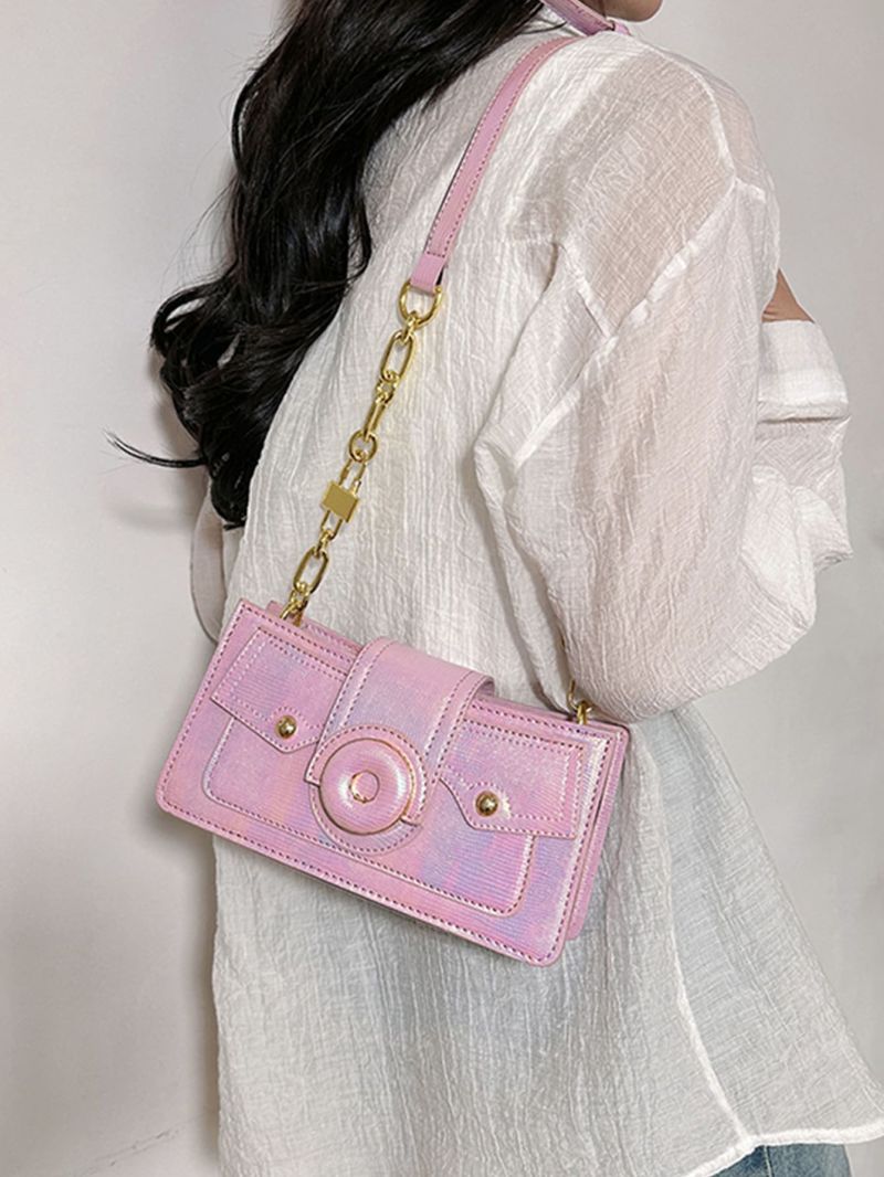 Holographic Square Bag Small Flap