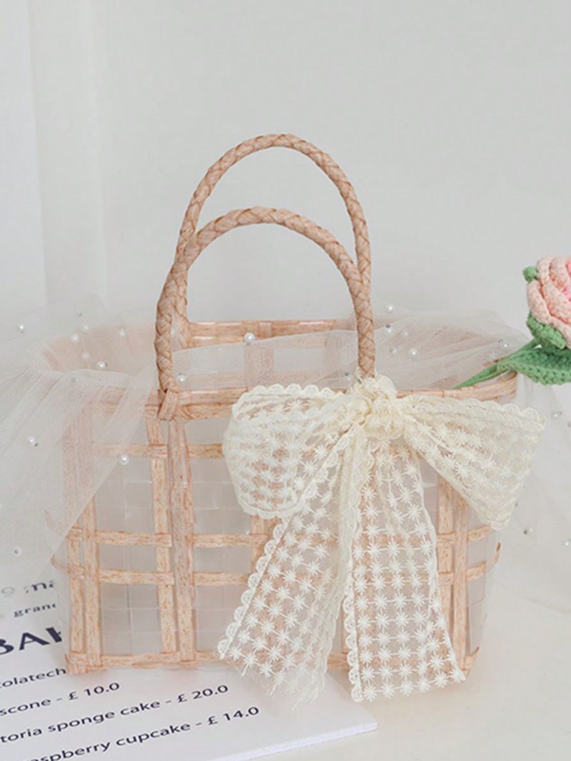 Medium Tote Bag Twilly Scarf Decor