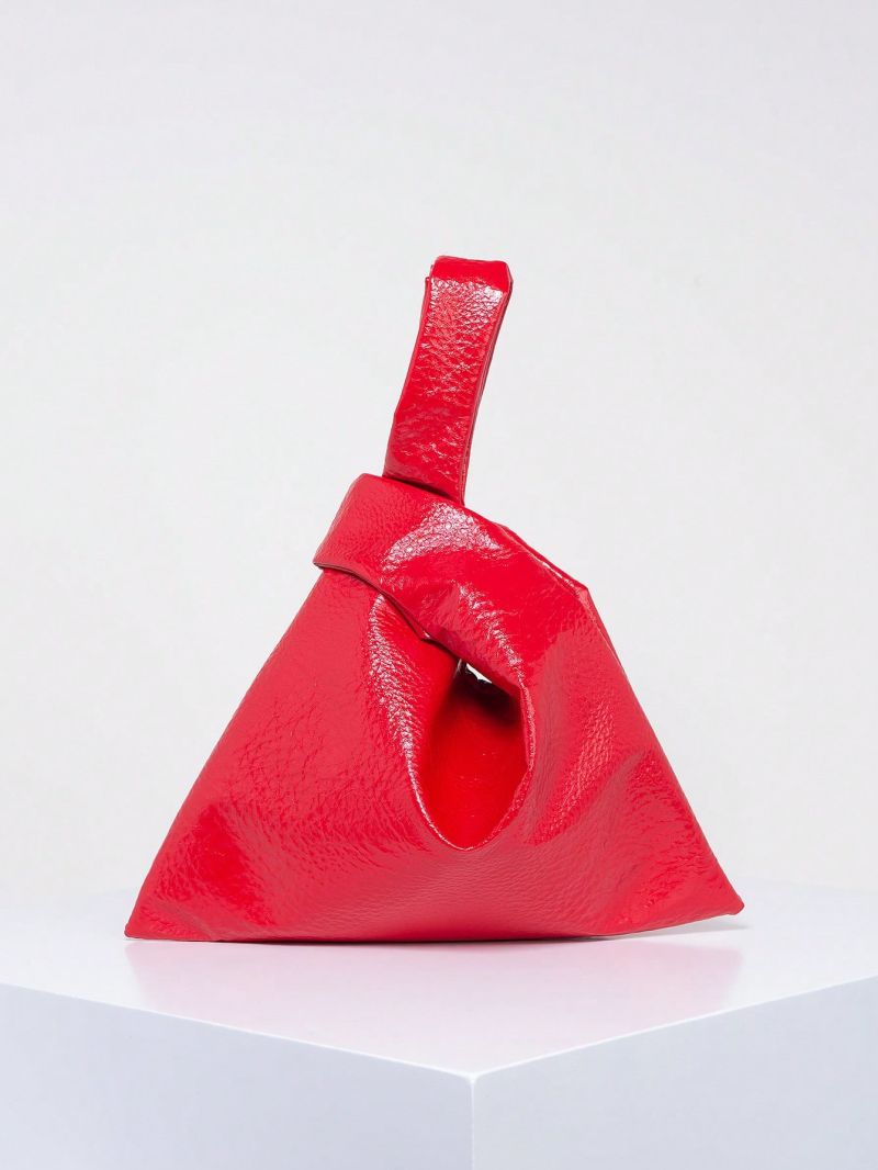Small Minimalist Top Handle Bag Solid Color