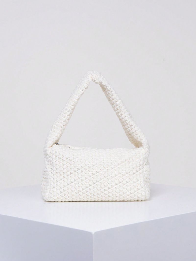 Mini Baguette Bag Minimalist White