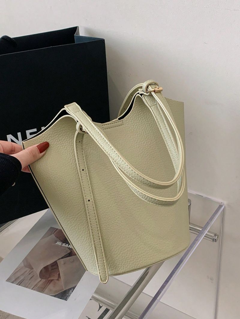 Medium Bucket Bag Solid Color
