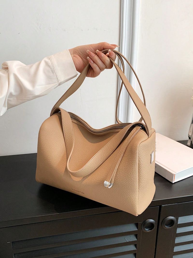 Letter Graphic Hobo Bag Medium Zipper