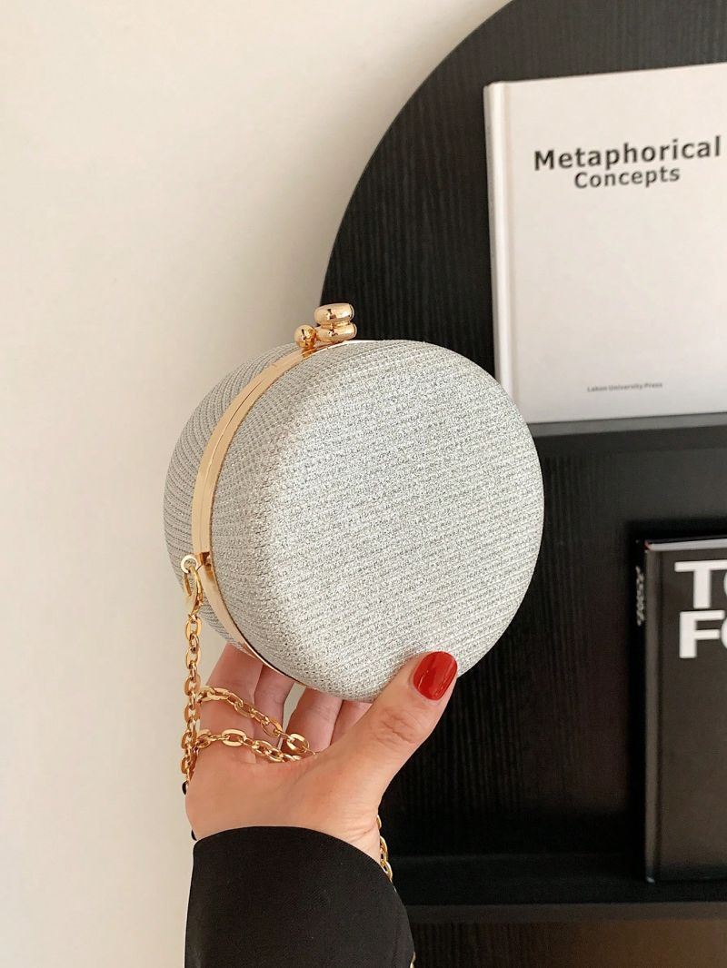 Glitter Circle Bag Mini Glamorous For Party