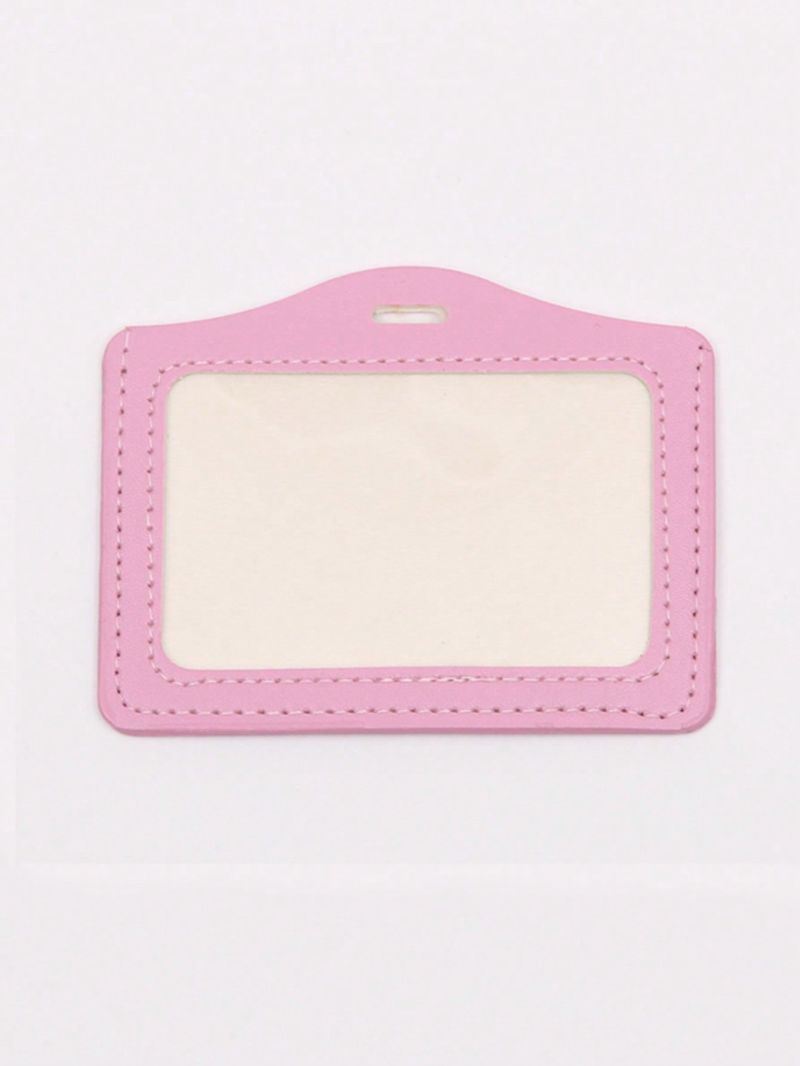 Pu Card Holder Identity Tag Badge Employee's Pass Work Card