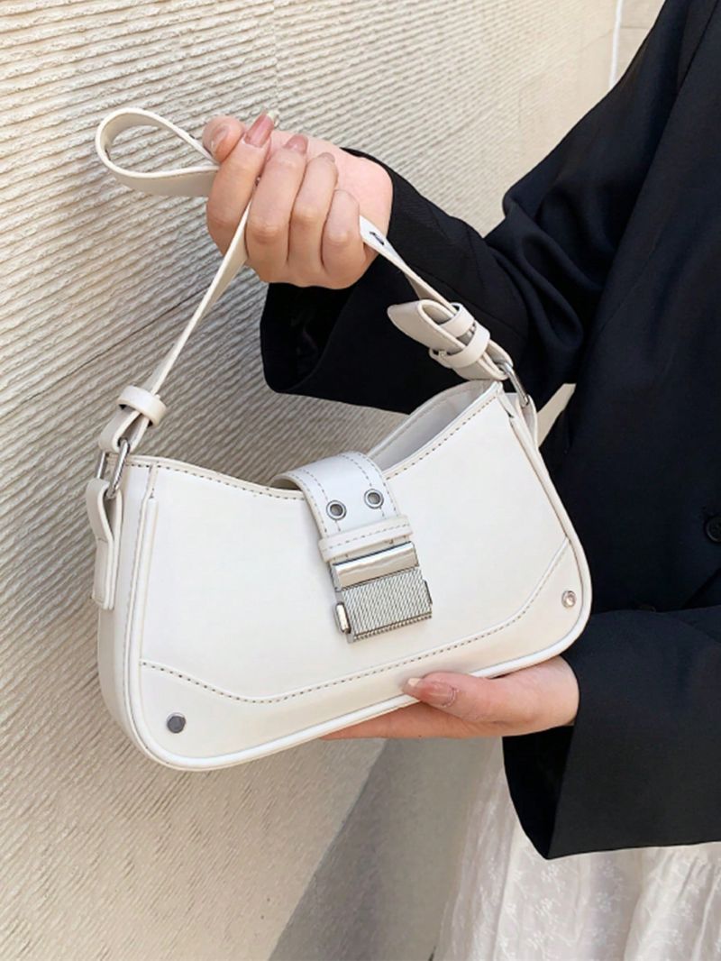 PU Hobo Bag Grommet Eyelet Zipper