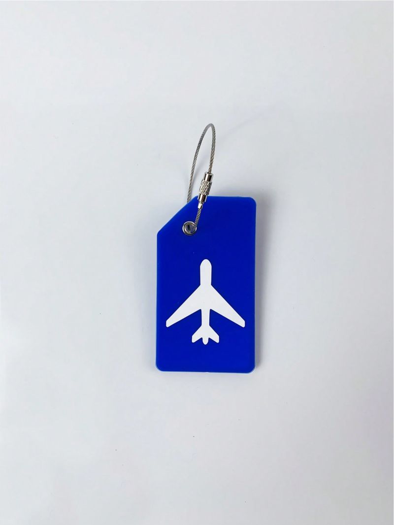 Silicone Luggage Tag Plane Pattern