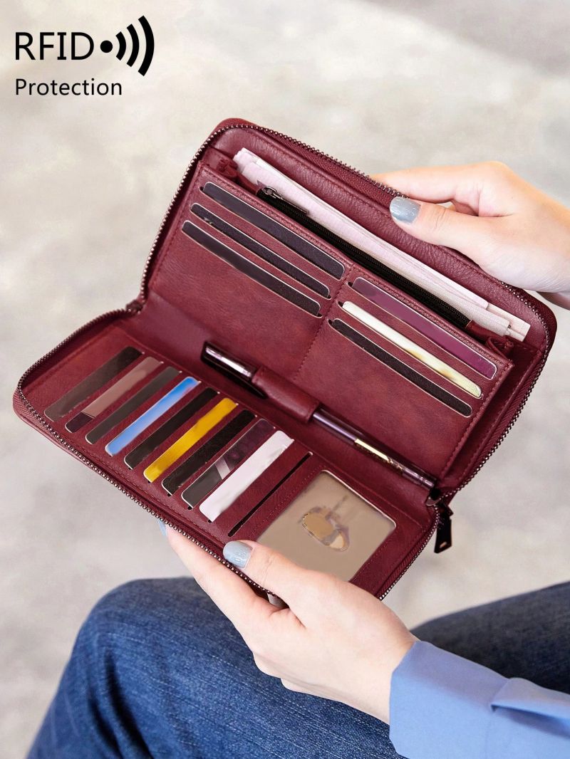 Letter Detail Long Wallet