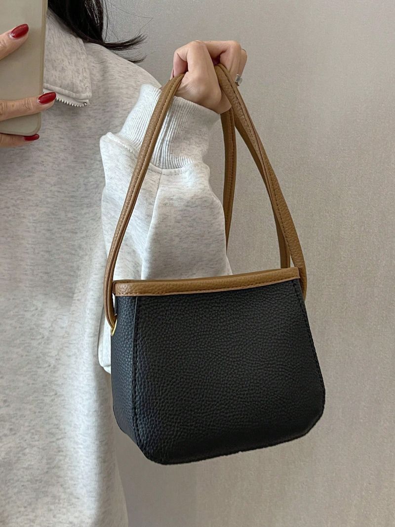 Mini Square Bag Two Tone With Inner Pouch