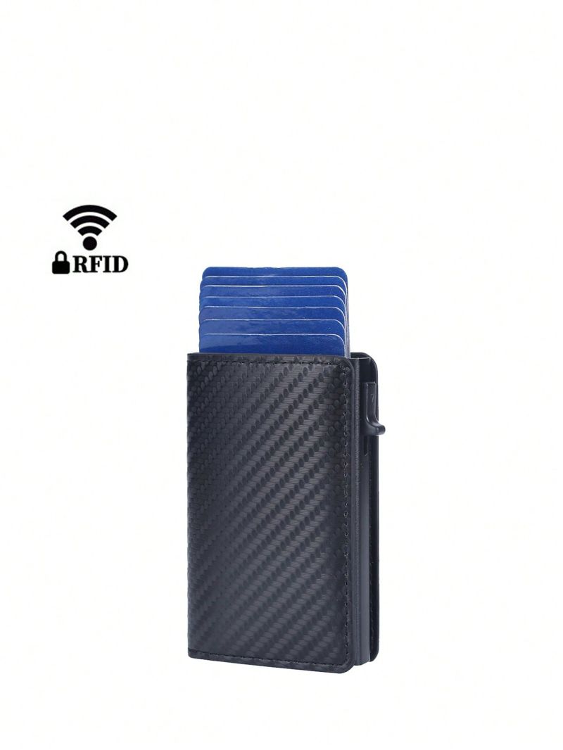 Solid Color Card Holder Ultra Thin RFID Card Slot