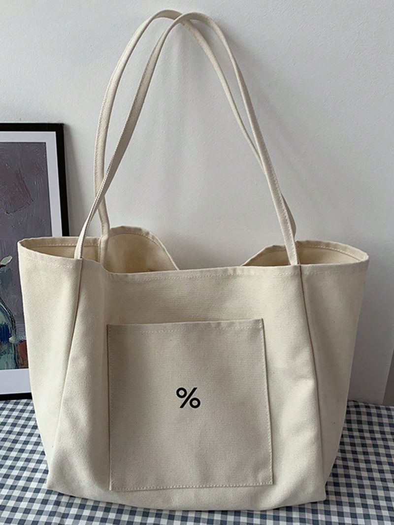 Small Shopper Bag Double Handle Canvas