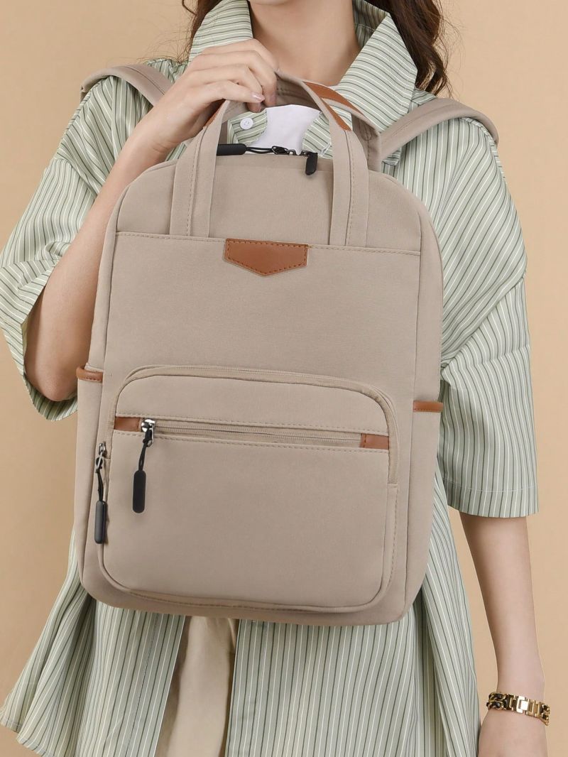 Medium Classic Backpack Pocket Front Adjustable Strap For Daily