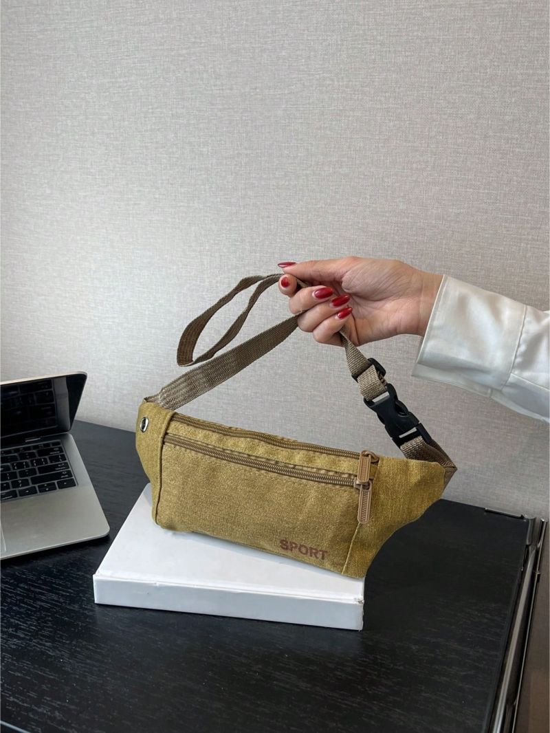 Waist Bag Outdoor Sports Multi-Functional Male Waist Bag Durable Bag Solid Color Bag For Men & Women Aesthetic