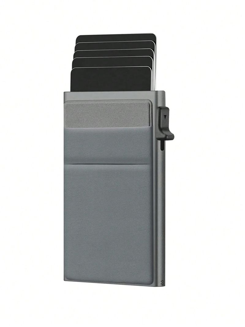 Minimalist Pop Out Card Holder Hardshell RFID Blocking Card Slot