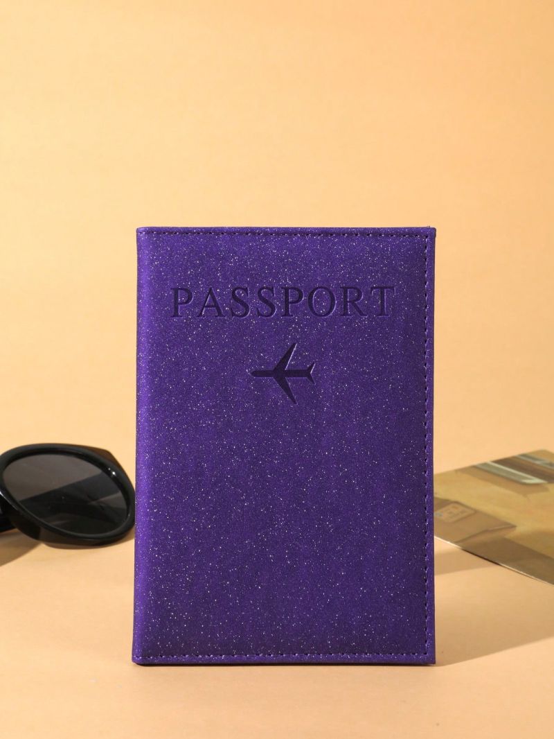 Letter Print Passport Case For Travel