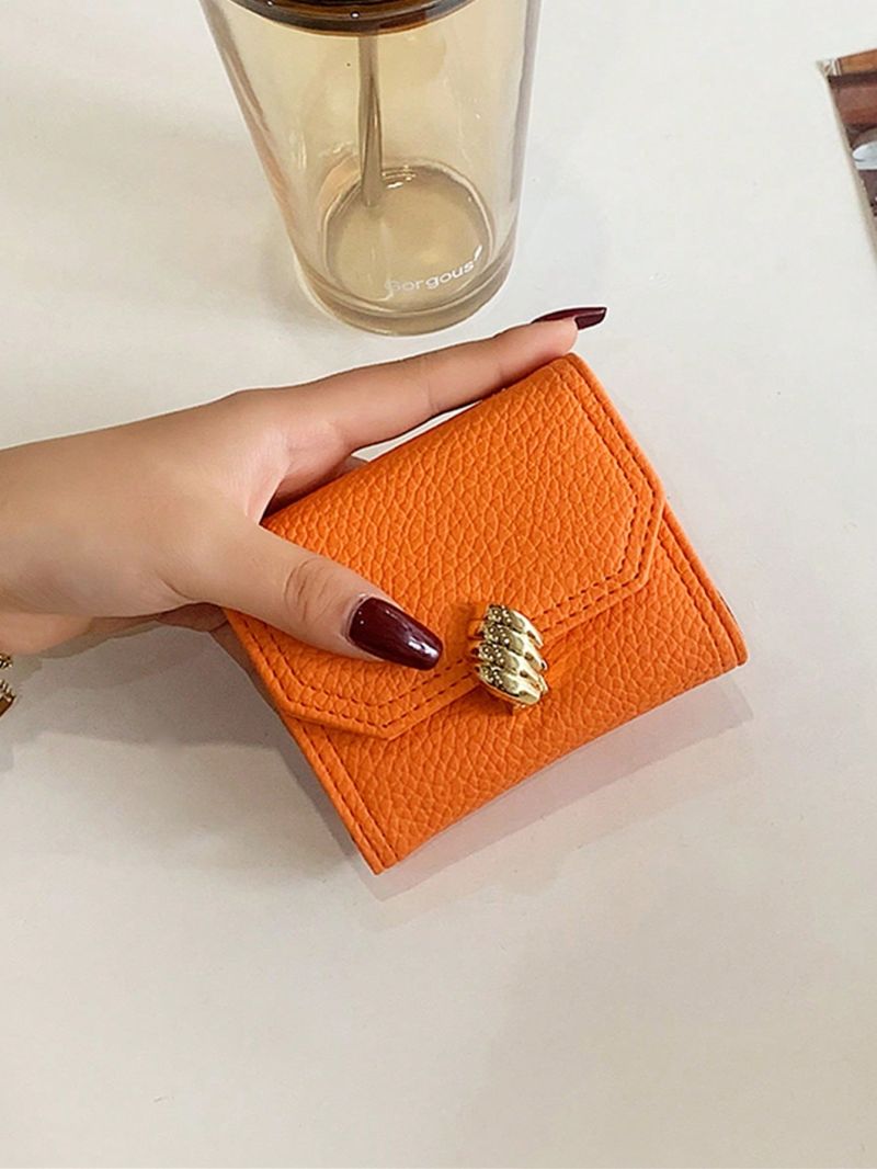 Solid Color Card Holder Metal Decor