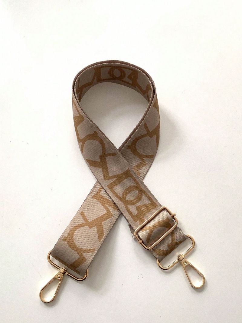 Letter Pattern Bag Strap Adjustable