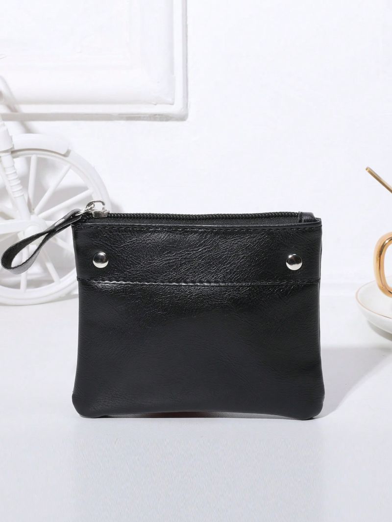 Solid Color Coin Purse Vintage Design