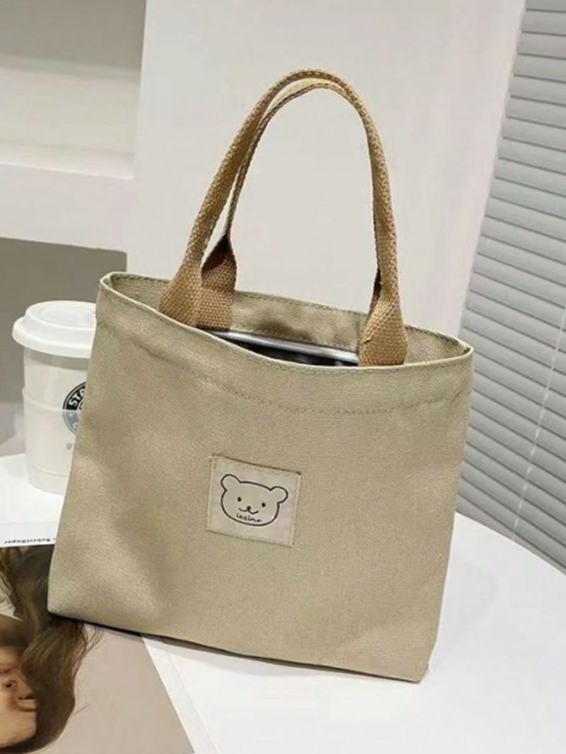 Cartoon Graphic Square Bag Mini Double Handle Canvas