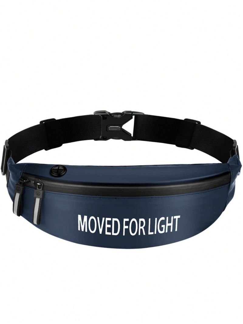 1pc Letter Graphic Rainproof Running Waist Bag