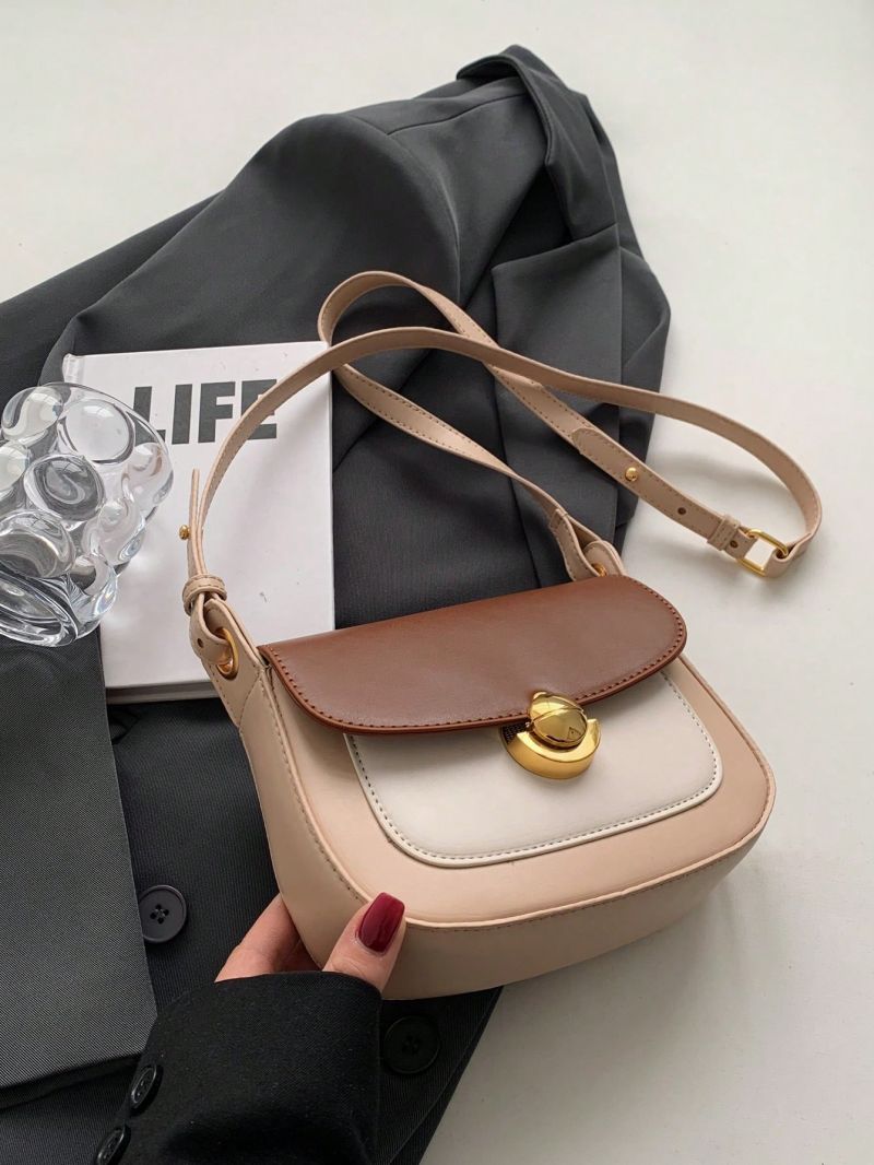 Mini Saddle Bag Colorblock Flap