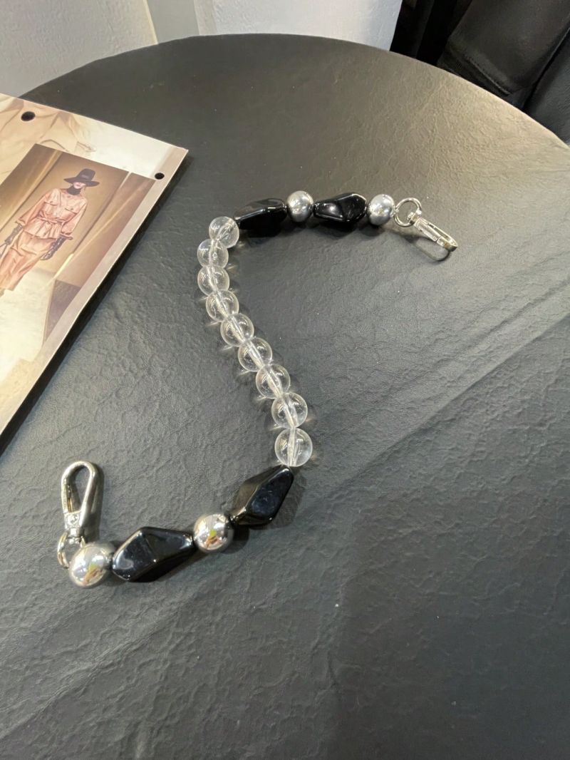 Geometric Decor Beaded Bag Strap, Mothers Day Gift For Mom