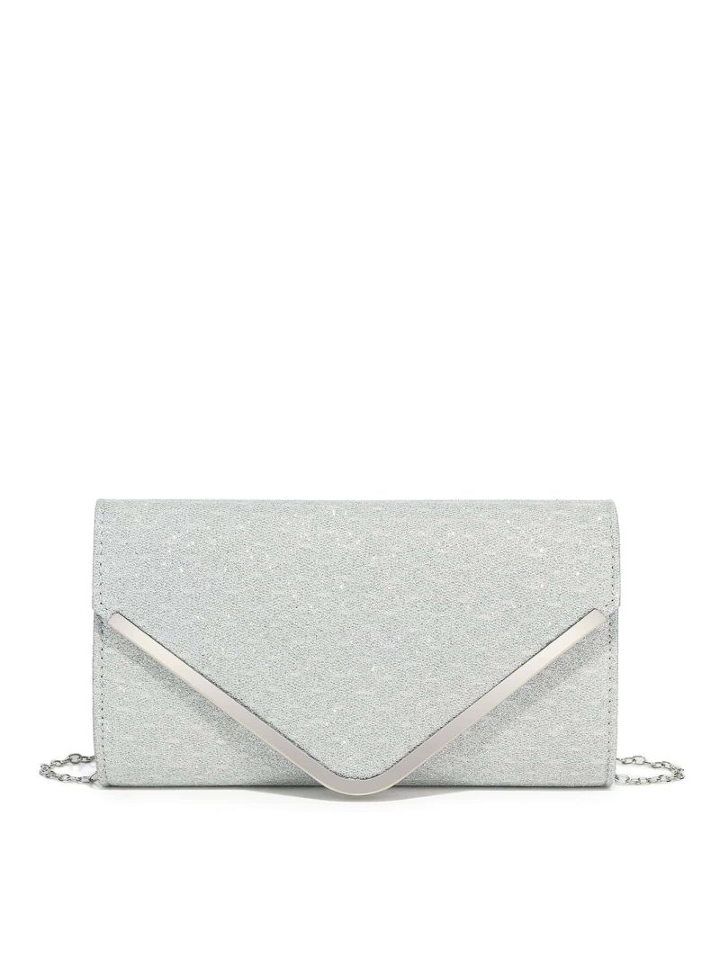 Small Envelope Bag Metal Decor Glitter For Party