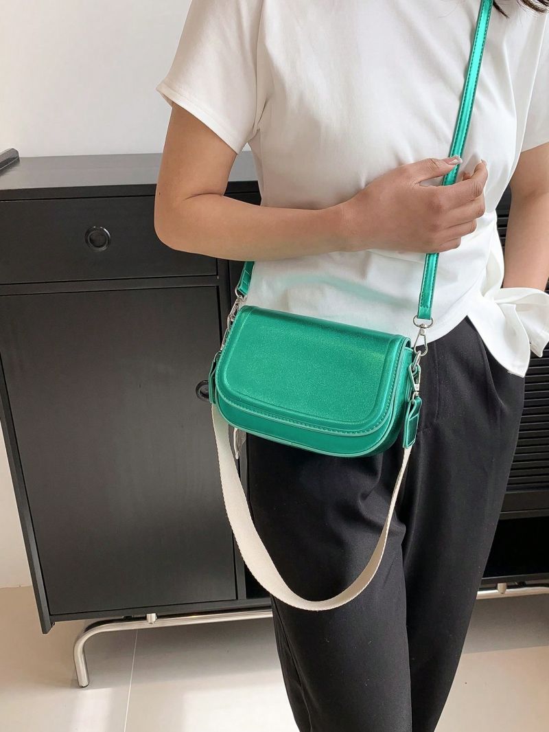 Mini Flap Square Bag Fashion Green
