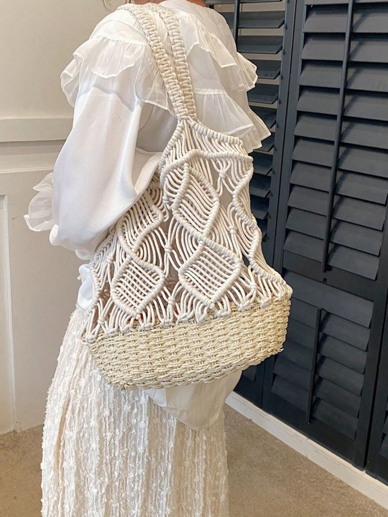 Small Crochet Bag Hollow Out Design For Vacation