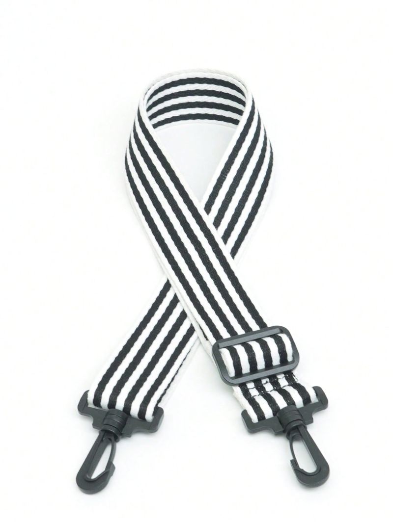 Colorblock Bag Strap Striped Pattern Adjustable
