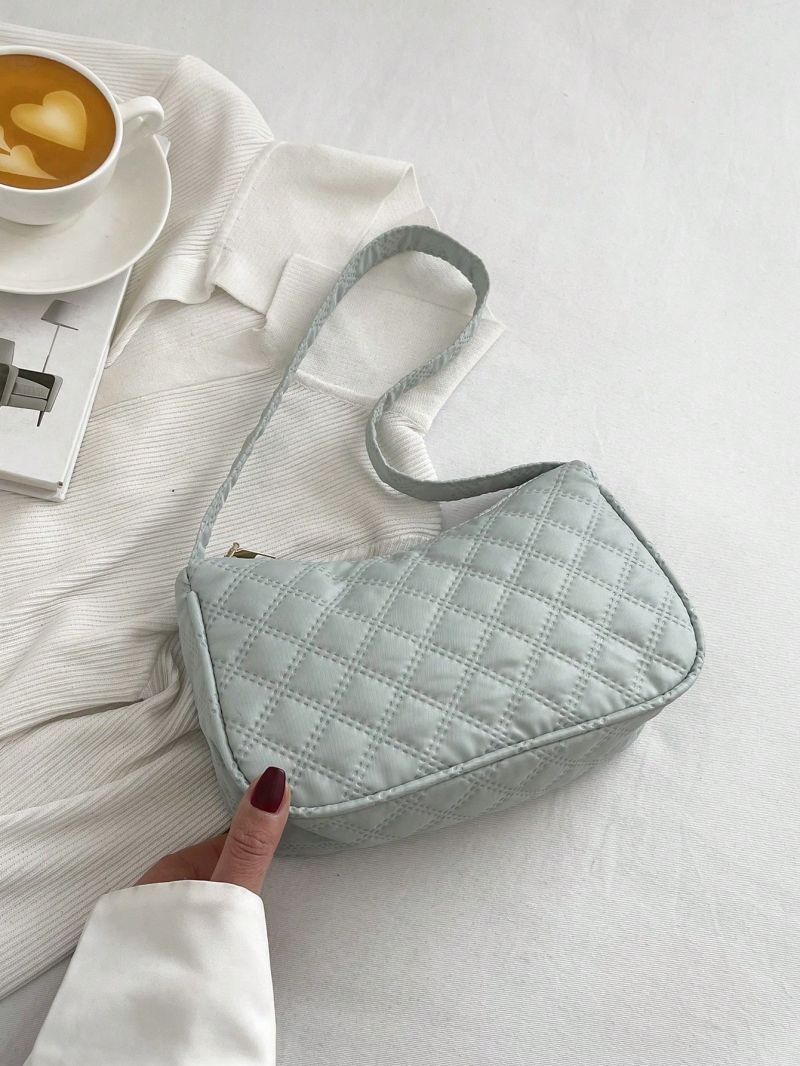 Small Hobo Bag Quilted Pattern Minimalist