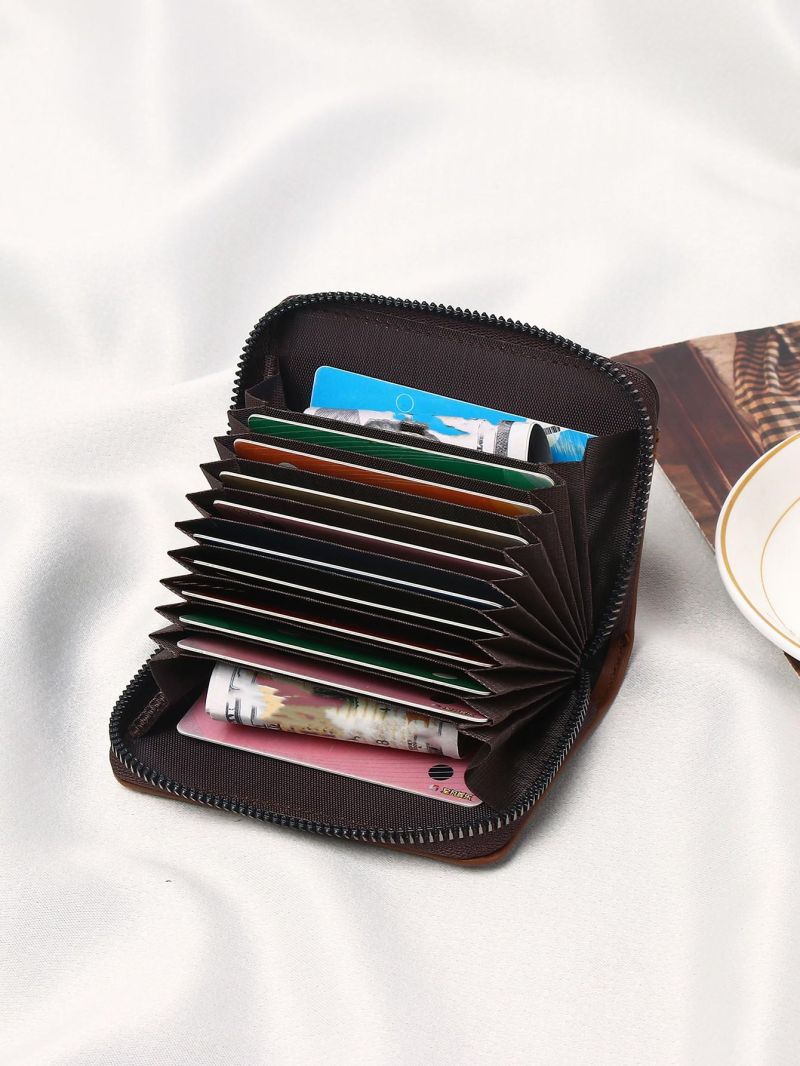 Men Embossed Graphic Card Holder