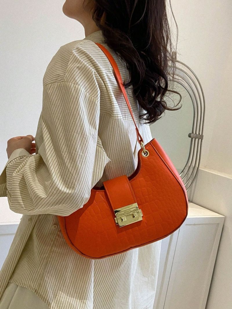 New Fashion Women Crocodile Handbag Ladies Underarm Purse Women Shoulder Bag