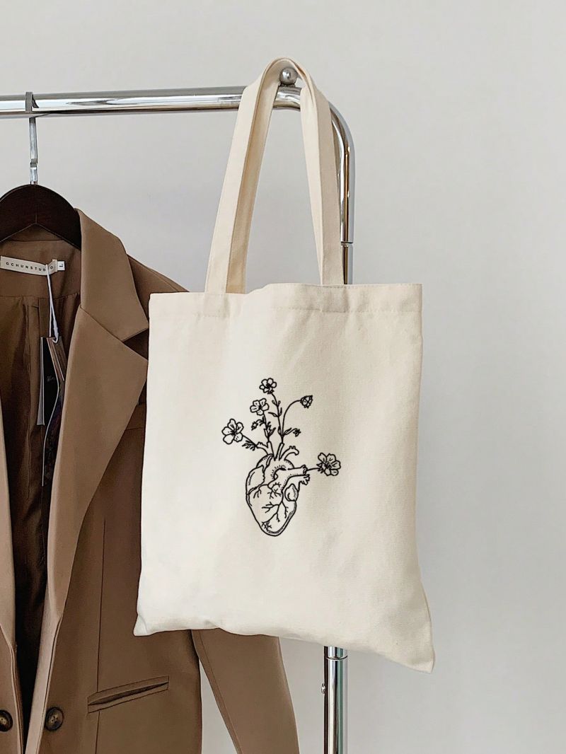 Small Shopper Bag Graphic Pattern Double Handle For Daily