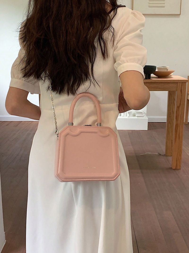 Mini Box Bag PU Pink