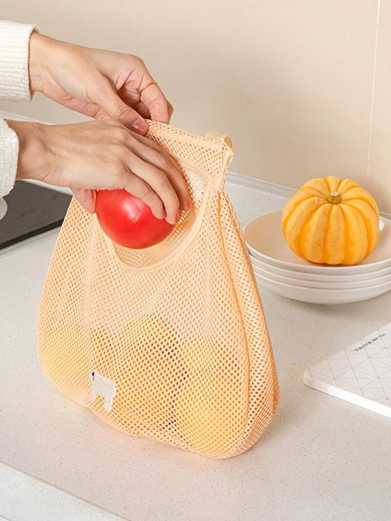 Portable Grocery Bag, Fruit Vegetable Bag, Grocery Breathable Bag For Home Kitchen