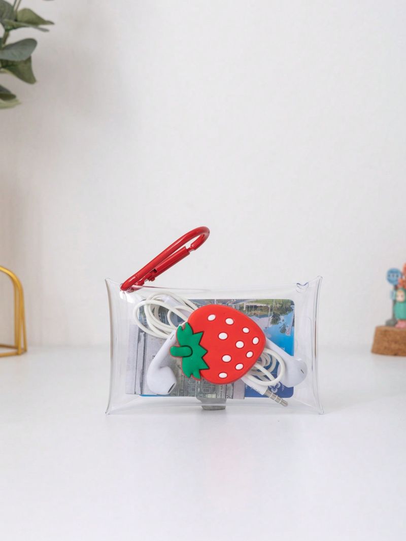 Clear Design Coin Purse Cartoon Decor PVC