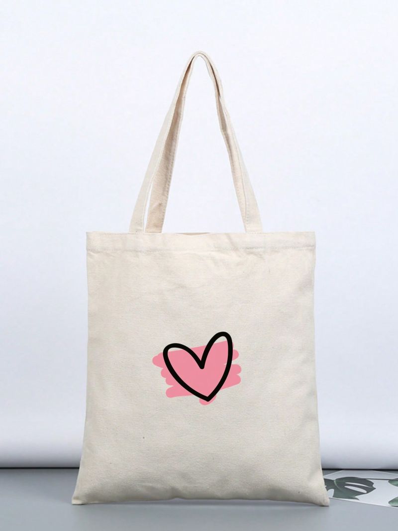 Letter Graphic Shopper Bag