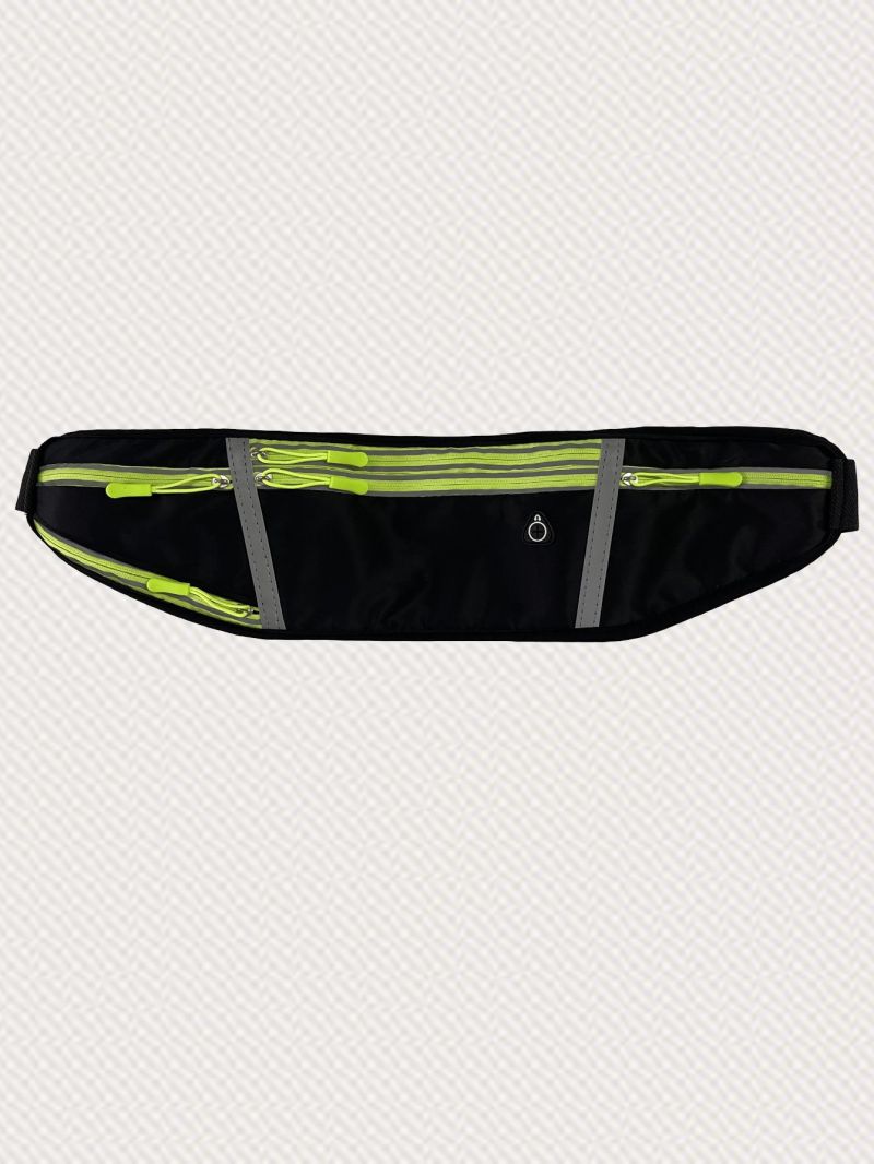 1pc Dual Zipper Running Waist Bag
