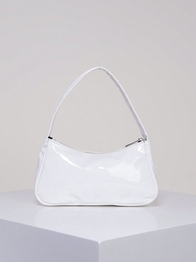 Medium Hobo Bag Solid Color Top Handle Minimalist Style